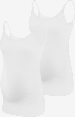 M.M.C. Top 'Stilltop' in White: front