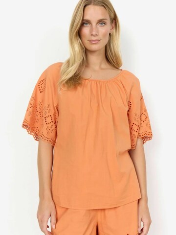 Chemisier ' SC_MILLY ' Soyaconcept en orange : devant
