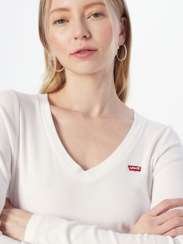 LEVI'S ® Тениска 'LS Vneck Baby Tee' в бежово