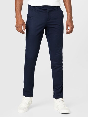 Slimfit Pantaloni chino 'Machu' di Bruun & Stengade in blu: frontale