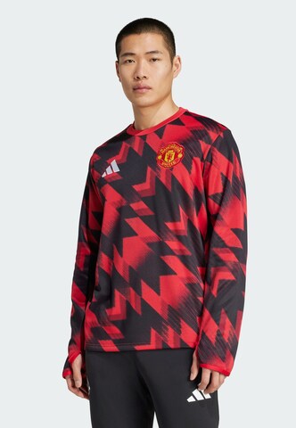 ADIDAS PERFORMANCE Sports sweatshirt 'Manchester United 25/26 Pre-Match' in Red: front