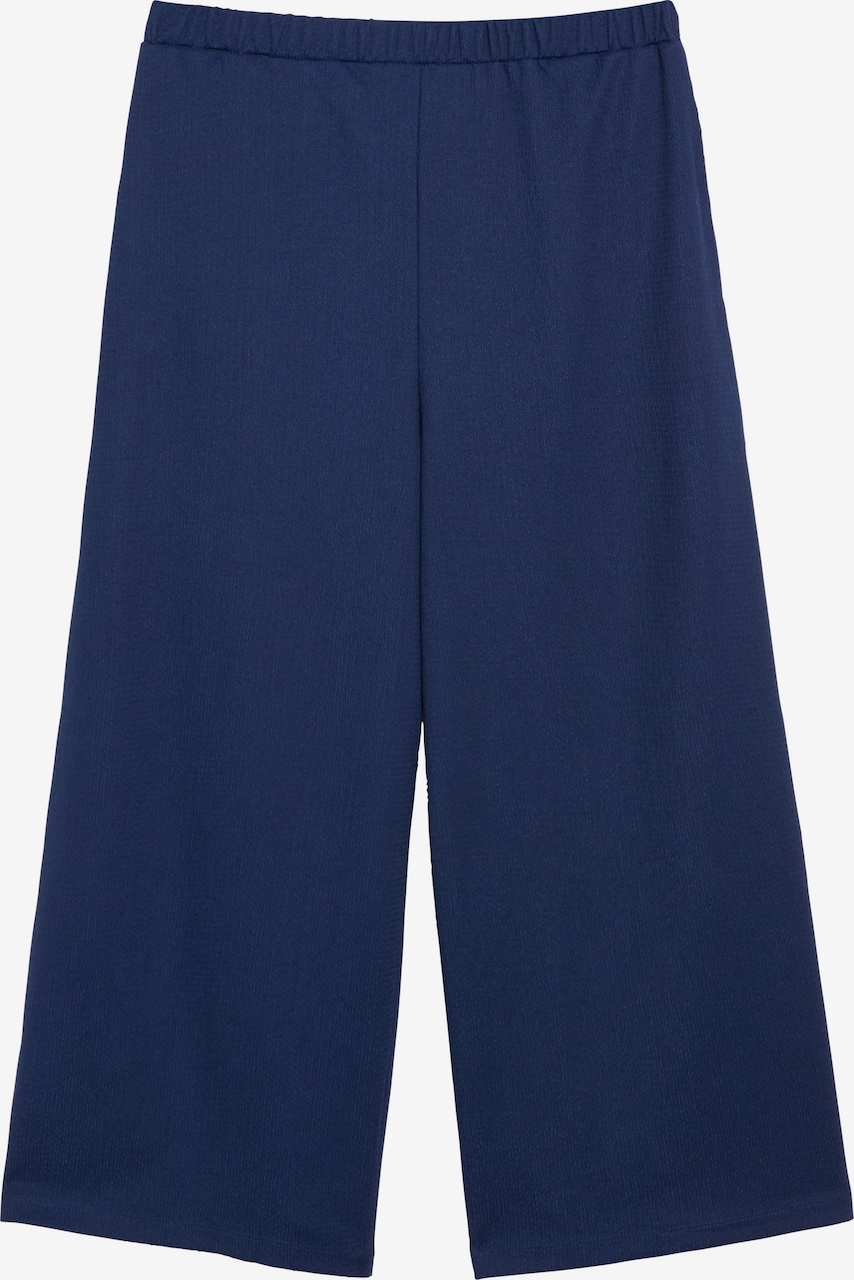 Wide leg Pantaloni de la s.Oliver pe albastru: față