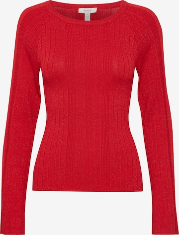 b.young Sweter 'BYMobbe' w kolorze czerwony: przód