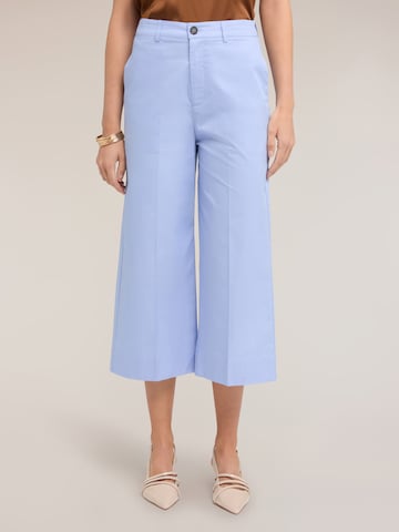 MOTIVI Wide leg Broek in Blauw