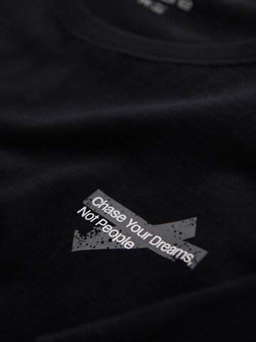 Ombre Shirt in Zwart