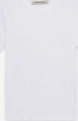 T-shirt Trussardi en blanc : devant