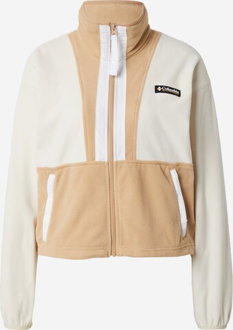 Veste en polaire fonctionnelle 'Back Bowl' COLUMBIA en blanc : devant