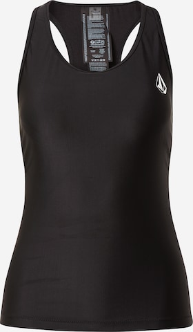 Volcom Bralette Tankini top in Black: front