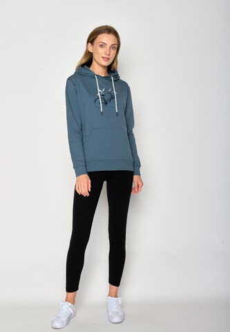 GREENBOMB Sweatshirt 'Bike Seagulls' in Blauw