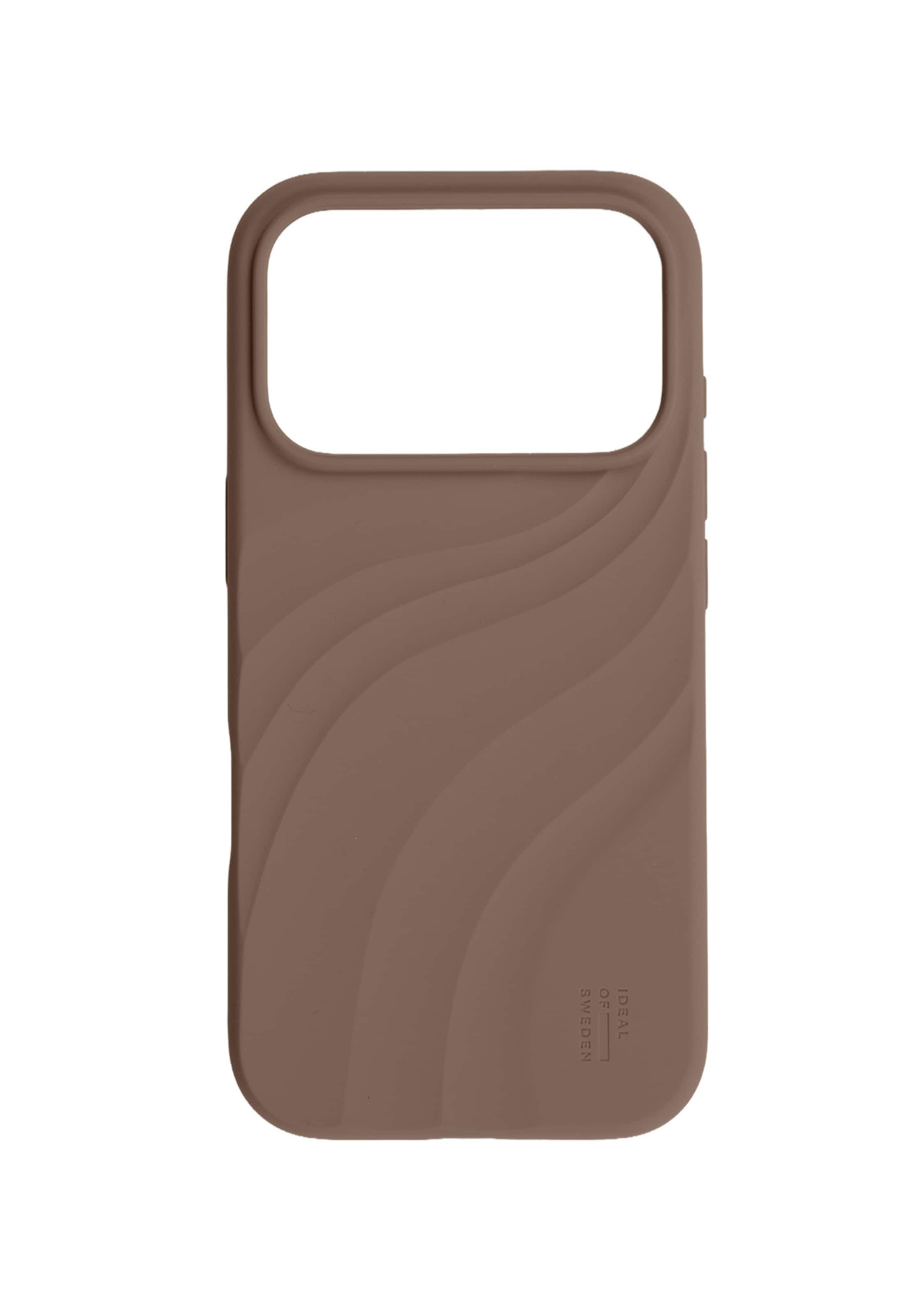 Protection pour Smartphone 'Soft Swirl MagSafe iPhone 13 / 14 / 15 / 16e / 17e' iDeal of Sweden en marron : devant