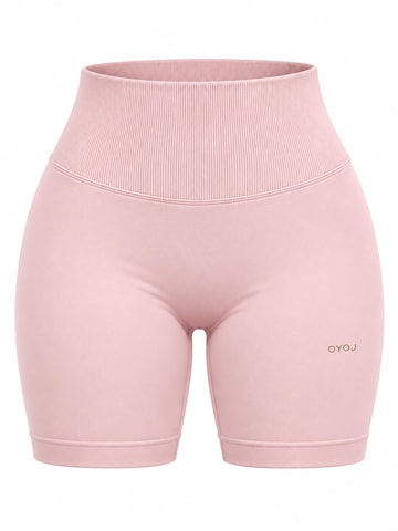 OYOJ Badshorts 'Nova Active Scrunch Shorts - Pink' i rosa: framsida