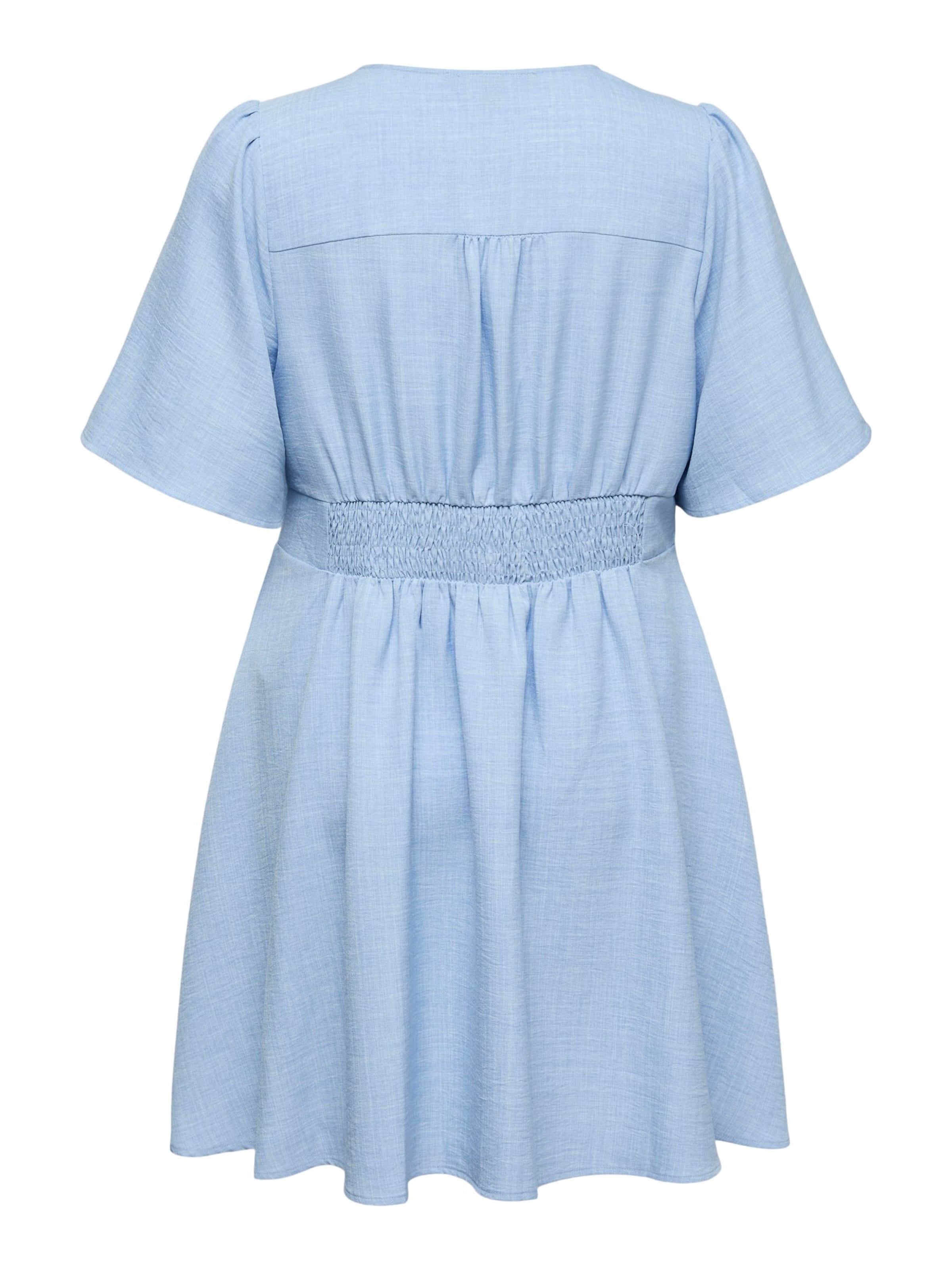 Robe-chemise 'VMMelaney' Vero Moda Curve en bleu