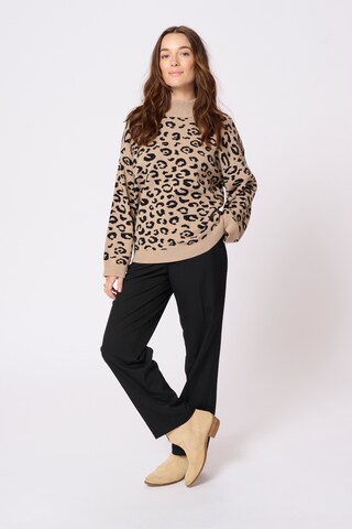 Cream Sweater 'Sava' in Beige