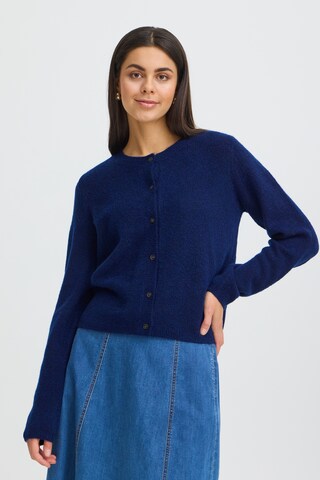 Fransa Knit cardigan 'ELLIS CAR 2' in Blue: front