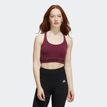 Bustier Soutien-gorge de sport ADIDAS SPORTSWEAR en rouge : devant