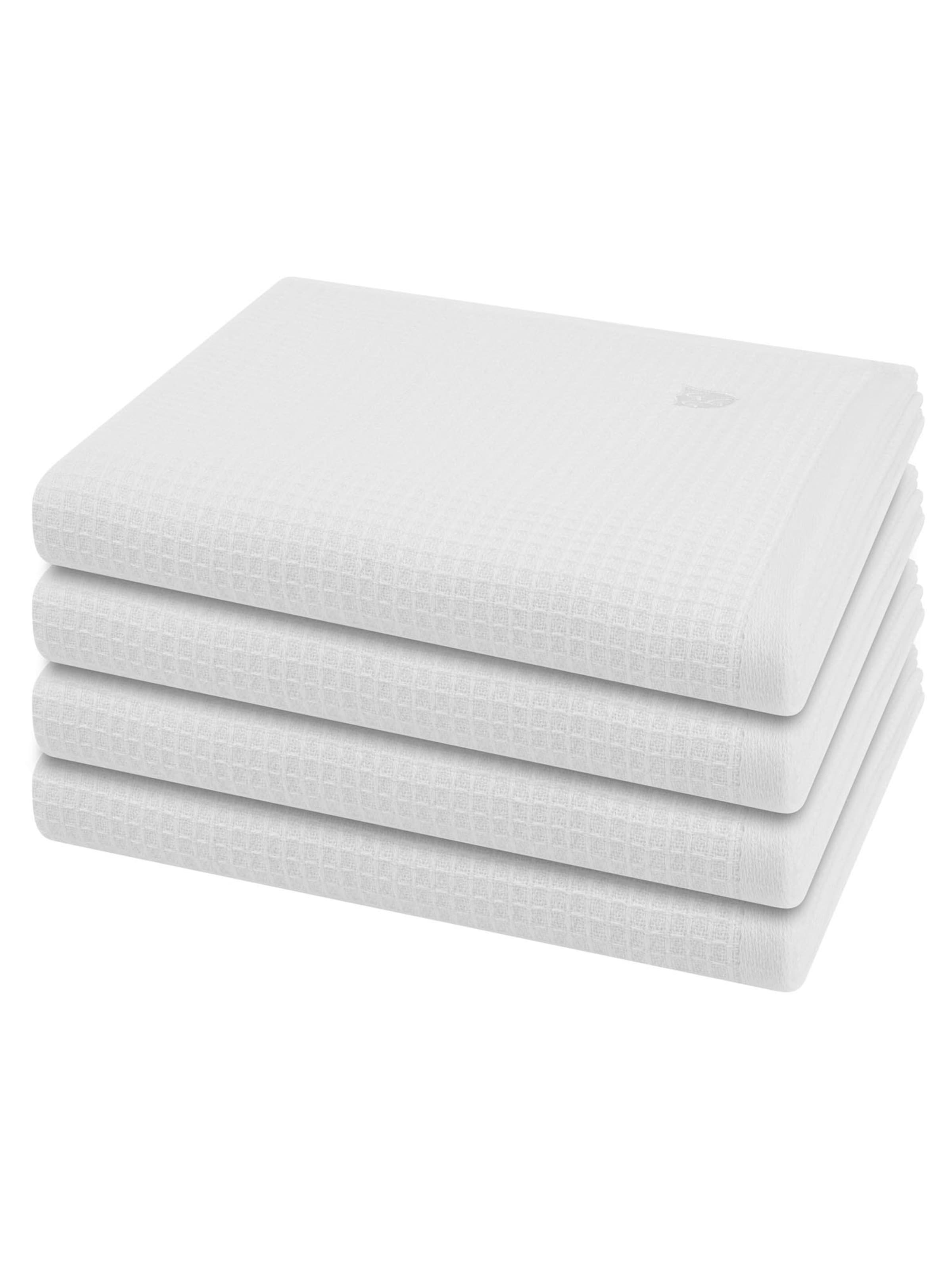 ROSS Towel 'Pique' in White: front