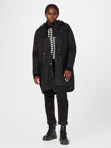 Ragwear Plus Prehodna jakna 'CANNY' | črna barva