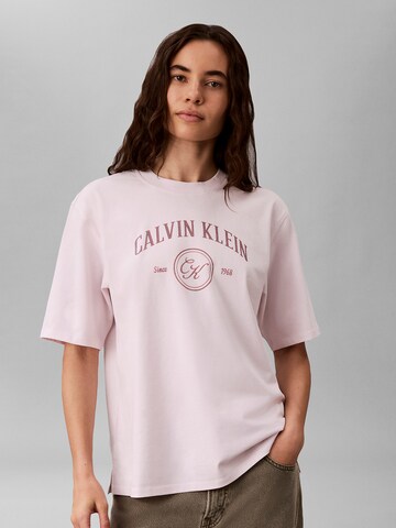 Calvin Klein Jeans Shirt in Roze: voorkant