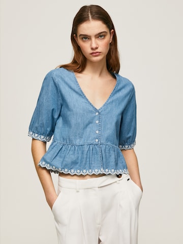 Camicia da donna 'Berta' di Pepe Jeans in blu: frontale