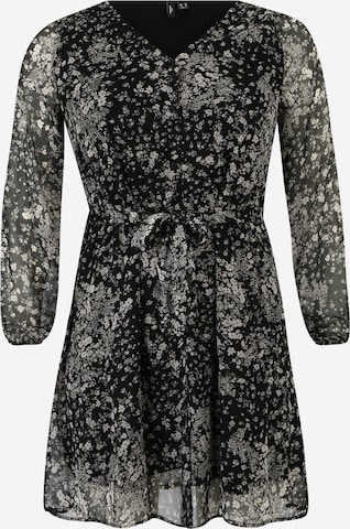 Vero Moda Curve Košilové šaty 'KAYA' – černá: přední strana