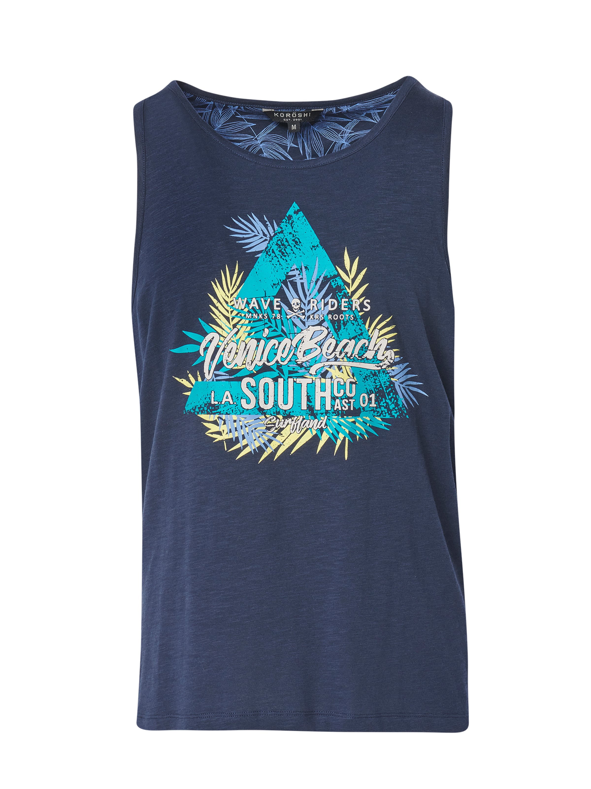 KOROSHI Top in Blau: Vorderseite