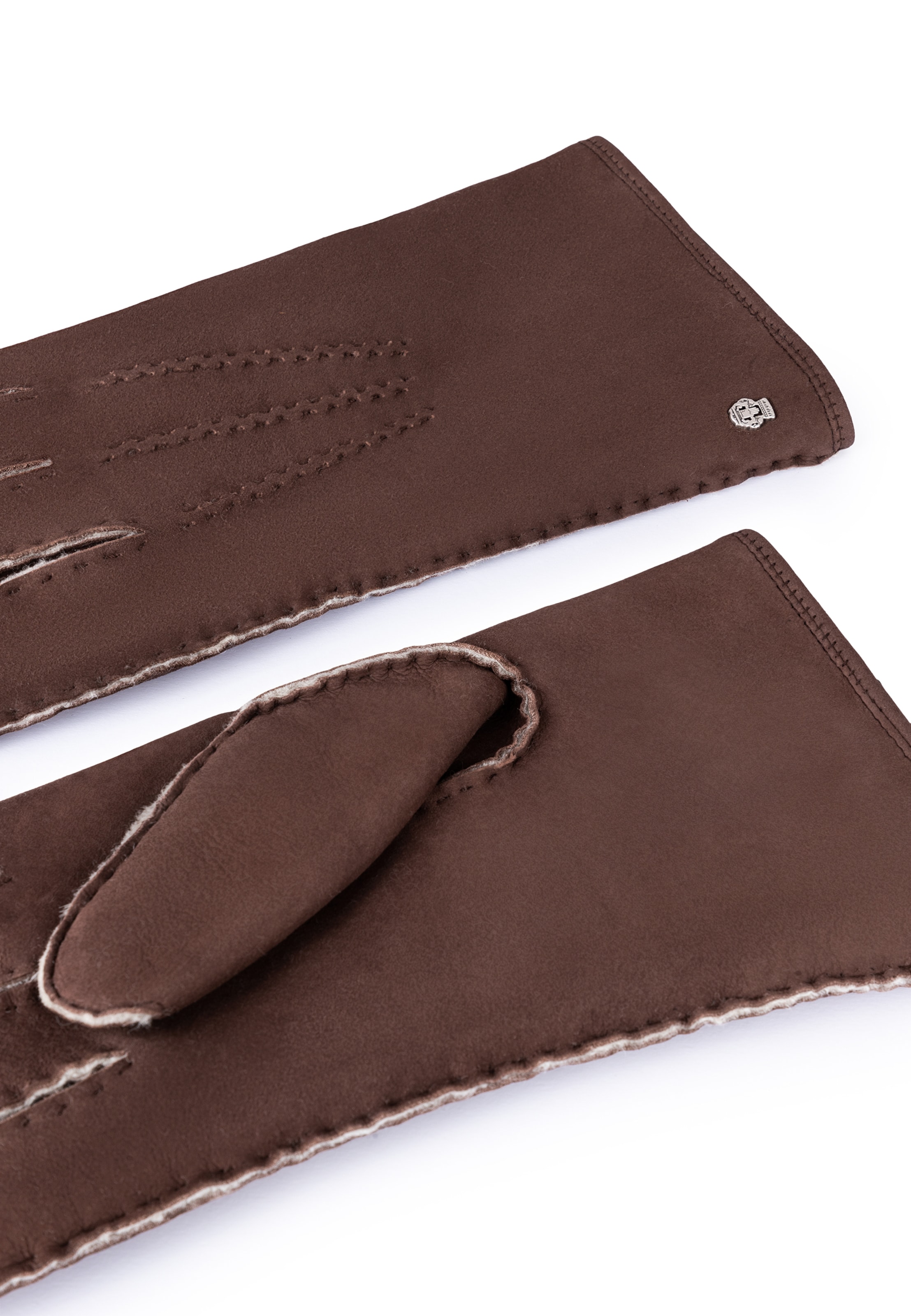 Roeckl Full finger gloves 'GALWAY' in Brown