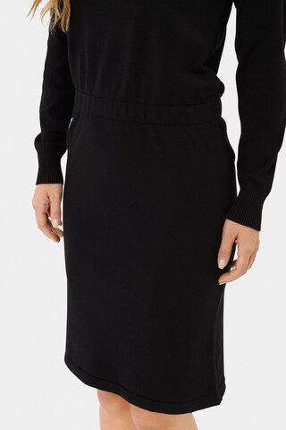 SAINT TROPEZ Strickkleid 'MilaSZ' in Schwarz
