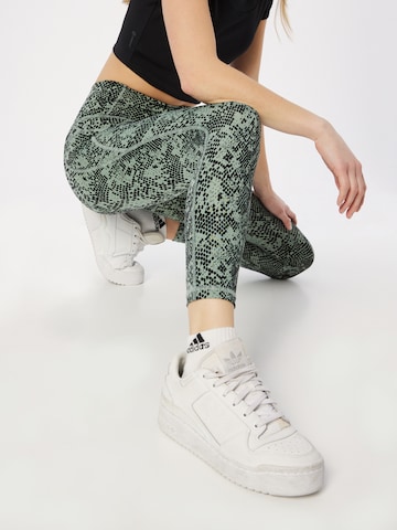 ADIDAS PERFORMANCE Skinny Sportbroek 'Optime' in Groen