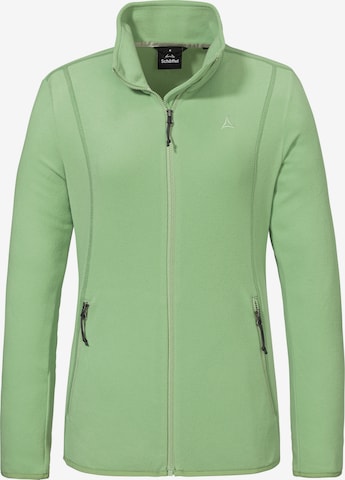 Schöffel Athletic fleece jacket in Green: front