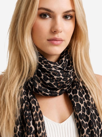 Foulard 'PRINTED SCARF AW5533 POL03' di GUESS in marrone
