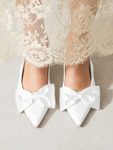 Next - Zapatos destalonado en blanco