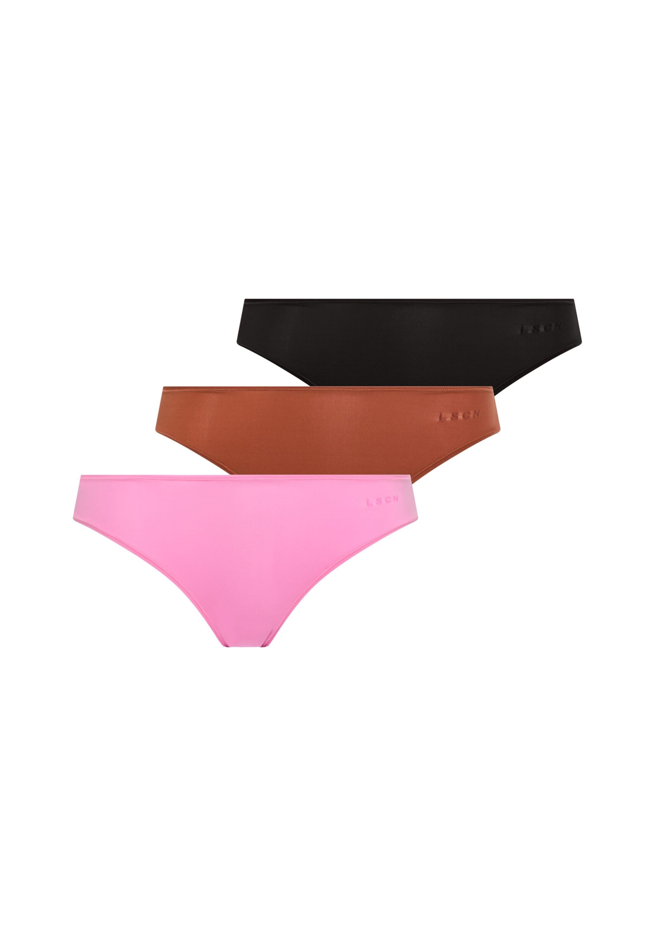LASCANA String in Cognac / Pink / Black, Item view