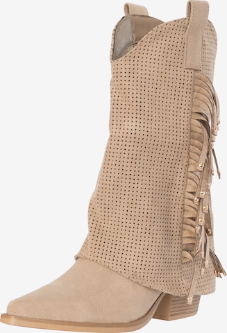 Bottes de cowboy Salinyang en vert : devant