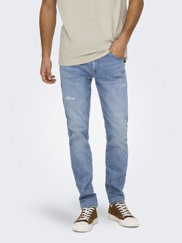 Only & Sons - Slimfit Vaquero 'ONSLoom' en azul: frente