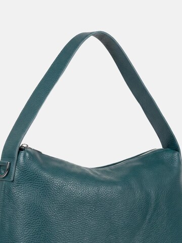 Borsa a spalla 'Borsa a Spalla Virginia Rhinè Pelle Vera 35x27 cm' di Virginia Rhinè in blu