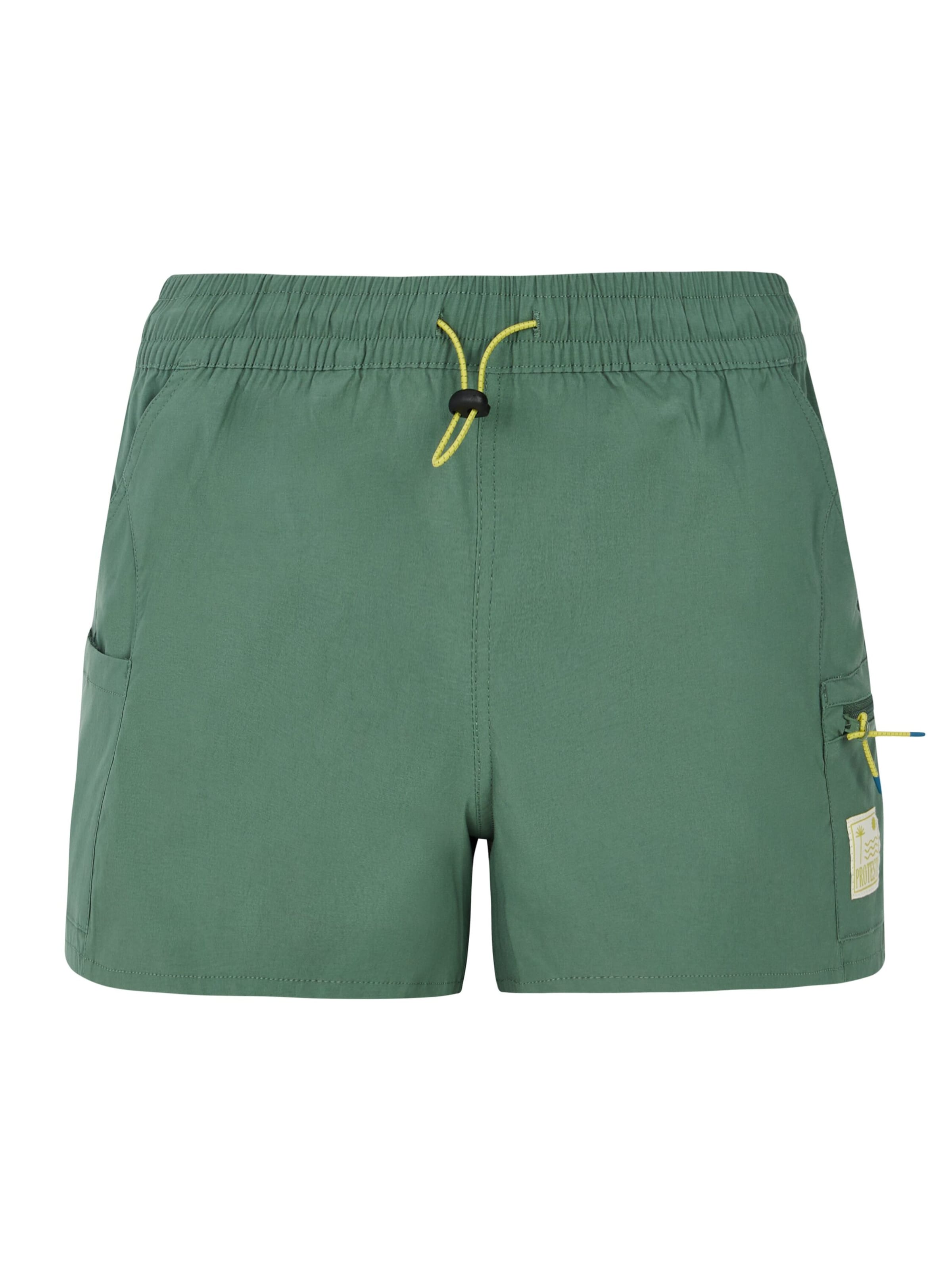 PROTEST Board shorts 'PRTBoto' in Green: front
