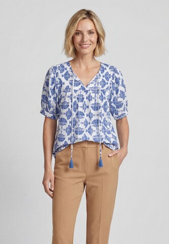 Usha - Blusa en azul: frente