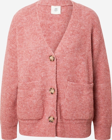 Kauf Dich Glücklich Knit Cardigan in Pink: front