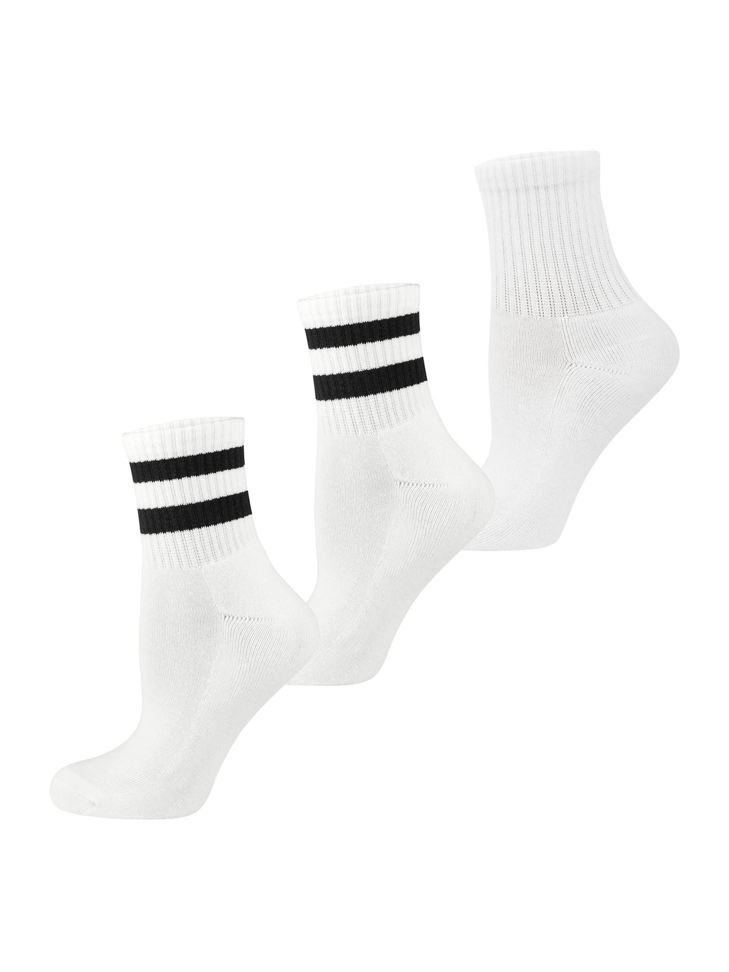 Nur Die Socks ' Kurzsocken ' in White: front