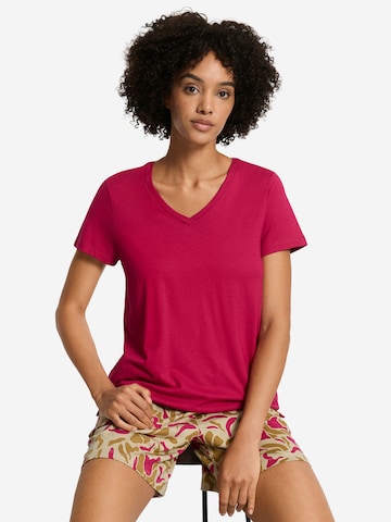 Hanro Shirt ' Sleep & Lounge ' in Pink: front