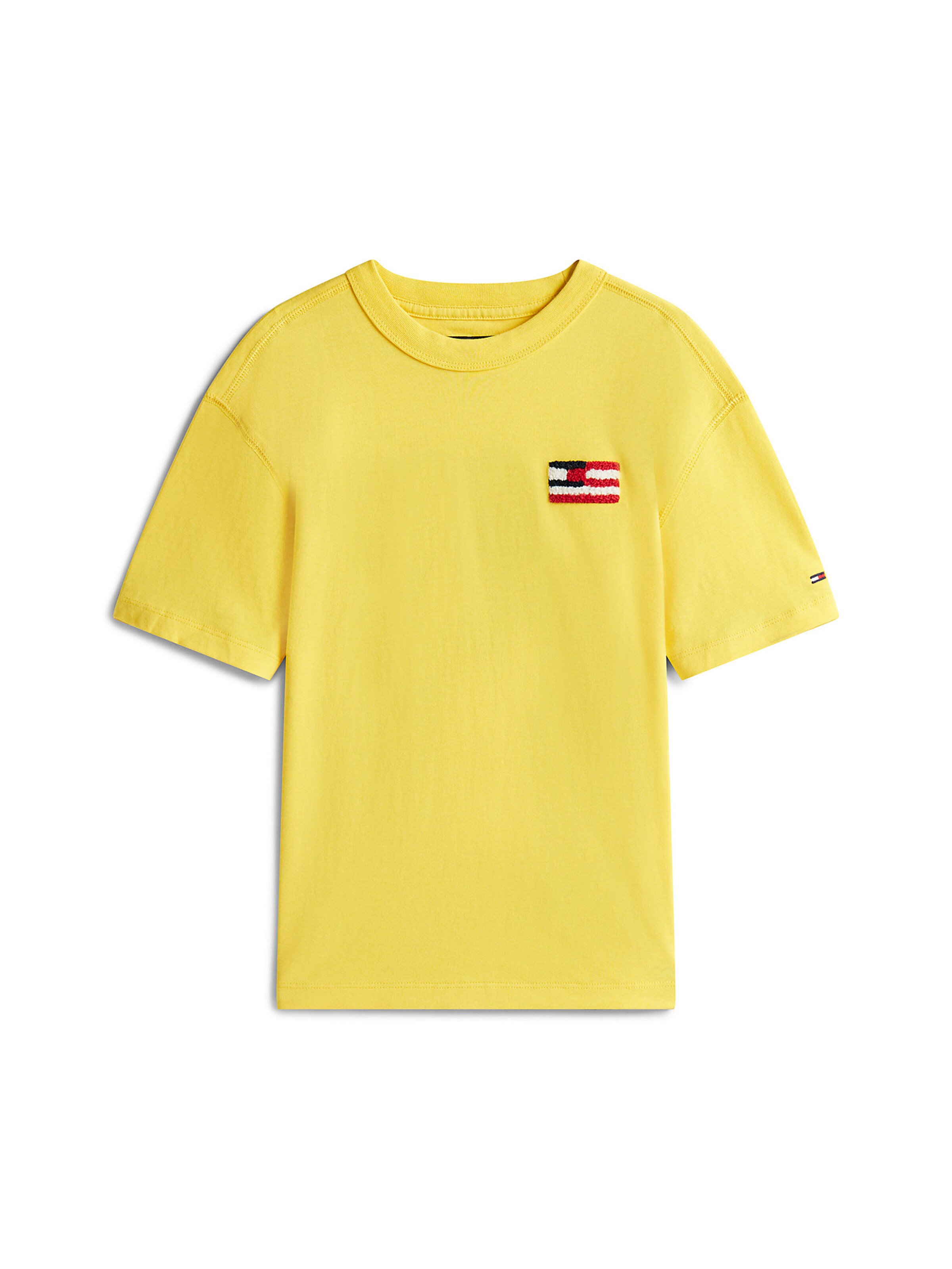 T-Shirt TOMMY HILFIGER en jaune : devant