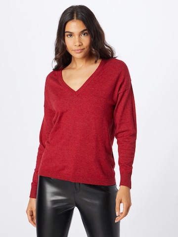 Pull-over 'Thess' OBJECT en rouge : devant