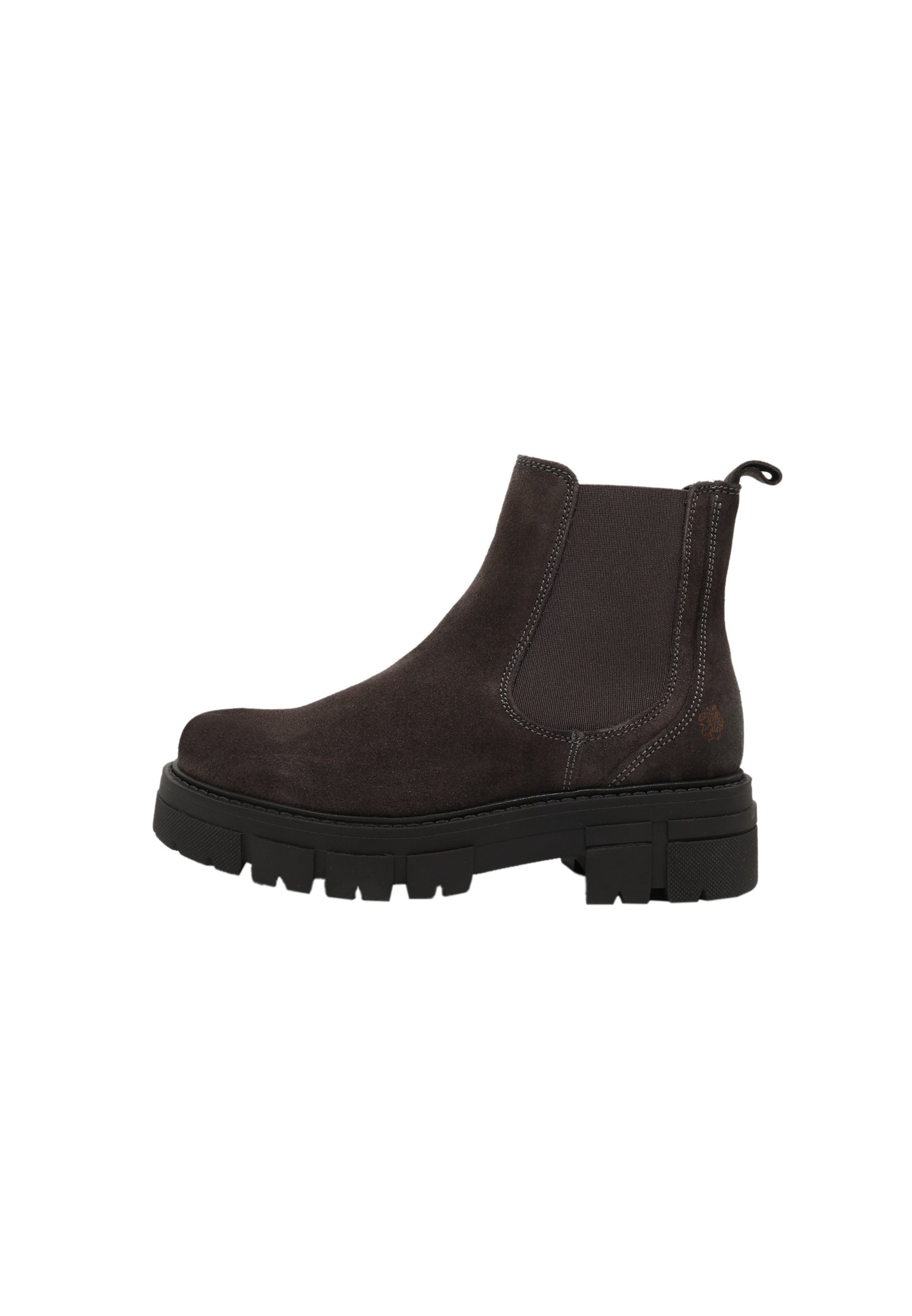 Apple of Eden Chelsea Boots 'CALIFORNIA' in Braun: Vorderseite