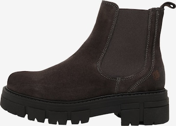 Apple of Eden Chelsea Boots 'CALIFORNIA' in Braun: Vorderseite
