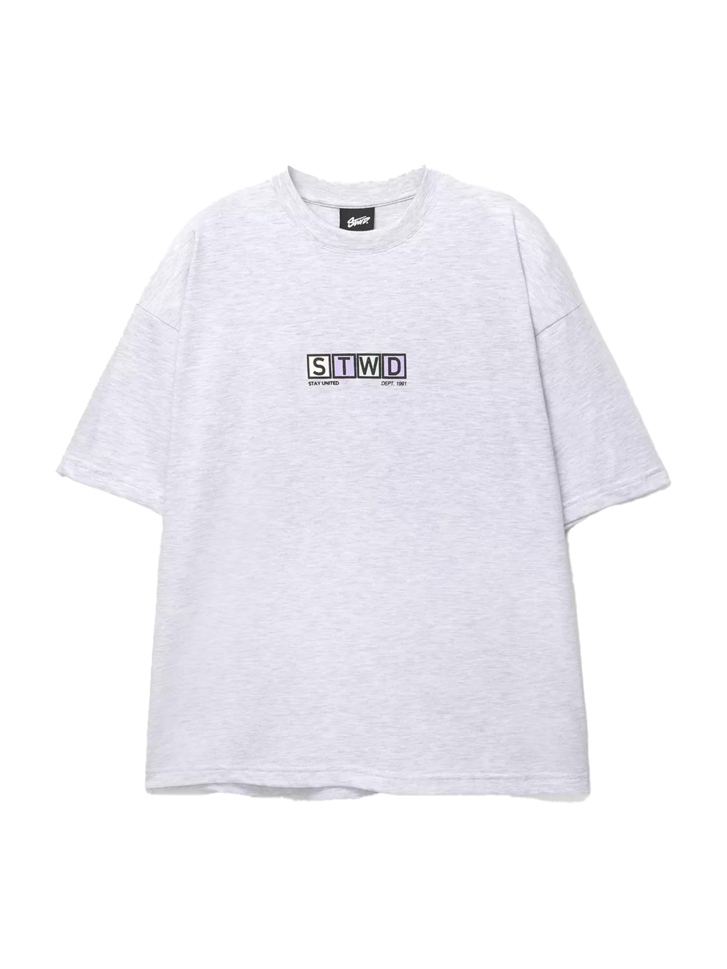 Pull&Bear T-Shirt in Grau: Vorderseite