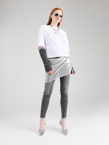 DIESEL Slimfit Jeans '2017 SLANDY' in Grijs