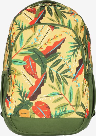 TRAVELITE Sac à dos en jaune / mélange de couleurs, Vue avec produit