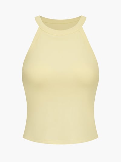 cfab Toppi 'Neck Holder Bra Top' koossa XS värissä vaaleankeltainen, Tuotenäkymä