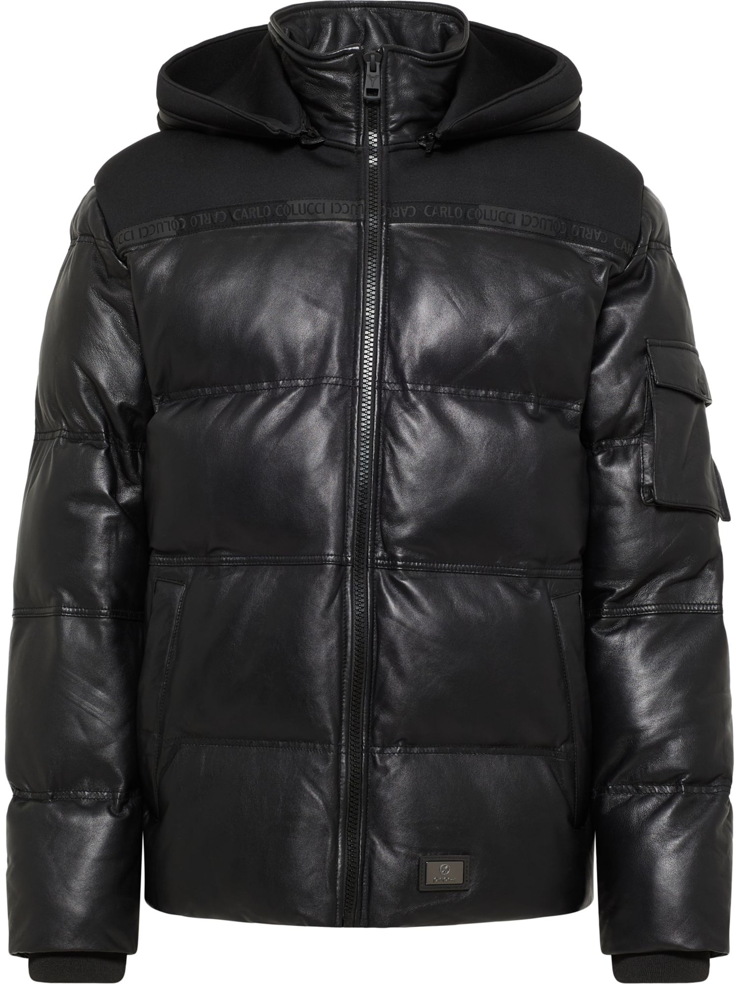 Carlo Colucci Winter jacket 'Facchinetti' in Black: front