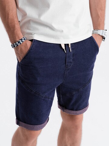 Ombre Regular Shorts in Blau